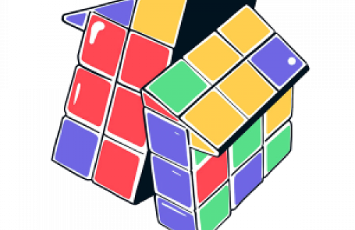 purple housing cube