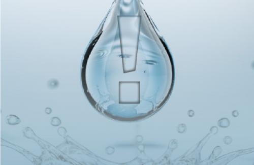 Photo of a water drop