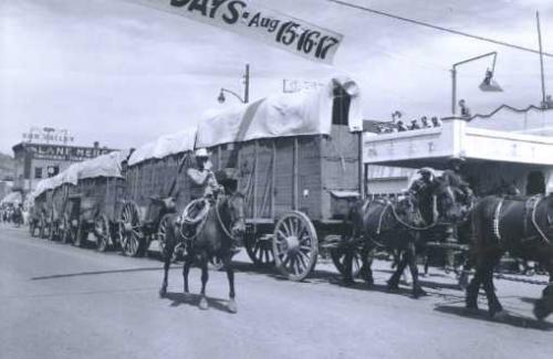 Historic Wagon Days Big Hitch Parade Photo