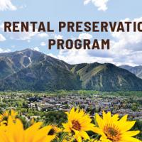 Rental Preservation Program text with photo of Ketchum, Idaho