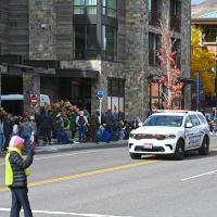 Police Patrolling Intersection