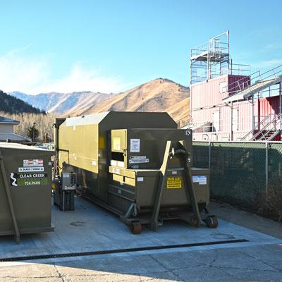 Picture of cardboard compactor