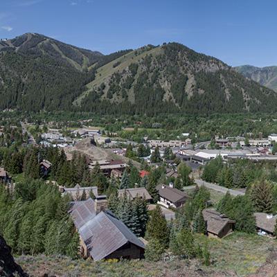 Aerial photo of Ketchum