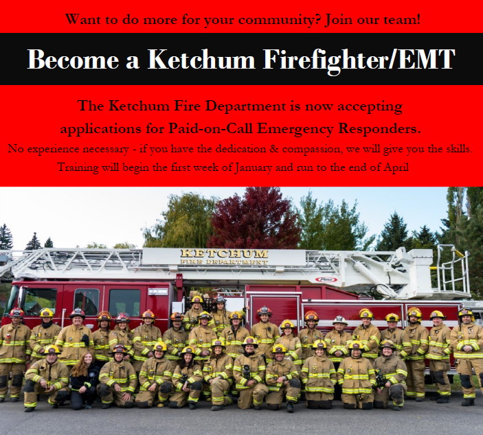 Become a Firefighter/EMT City of Ketchum Idaho