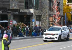 Police Patrolling Intersection