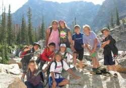 Kids on a summer hike