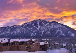 Bald Mountain at sunset